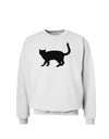 Cat Silhouette Design Sweatshirt by TooLoud-Sweatshirts-TooLoud-White-Small-Davson Sales