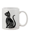 Cat Silhouette Printed 11 oz Coffee Mug - Perfect for Every Day Sipping!
