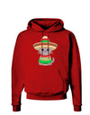 Cat with Sombrero and Poncho Dark Hoodie Sweatshirt by TooLoud-Hoodie-TooLoud-Red-Small-Davson Sales