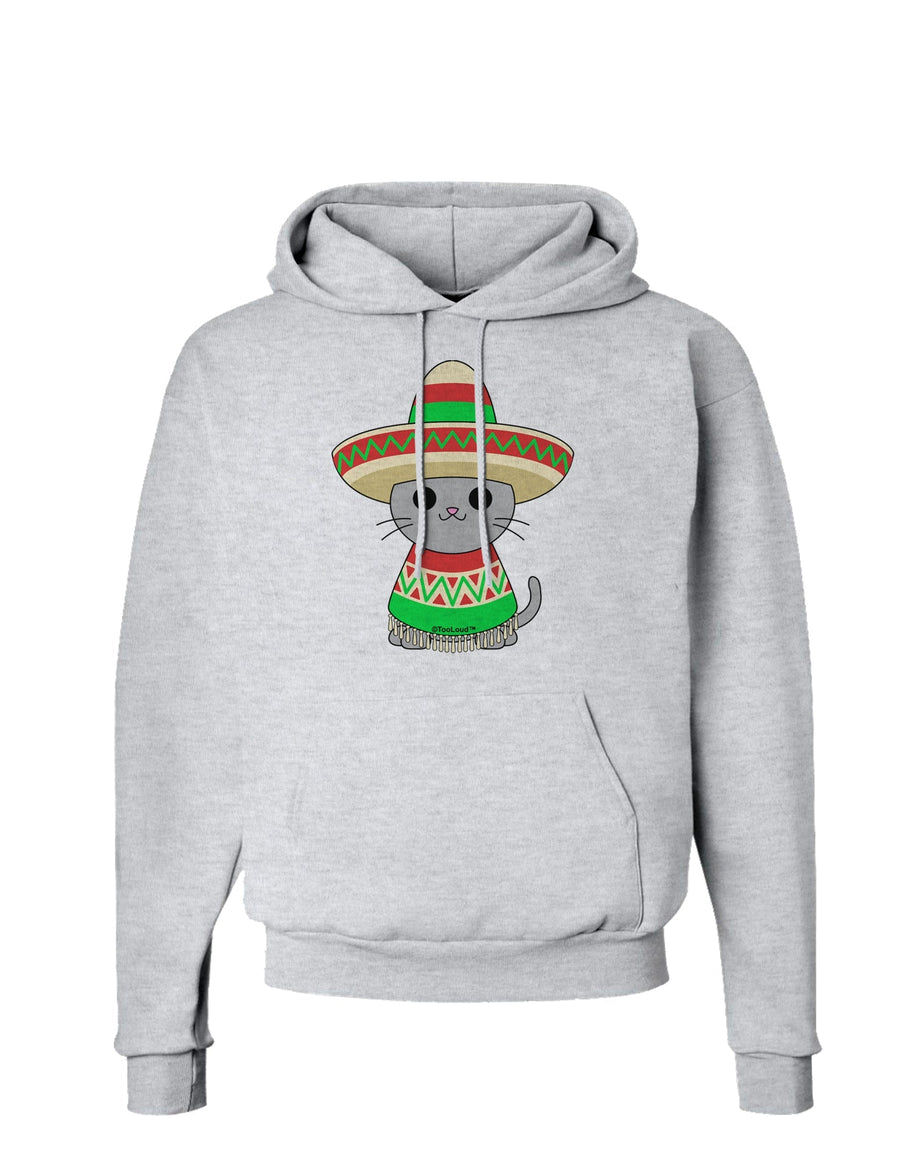 Cat with Sombrero and Poncho Hoodie Sweatshirt by TooLoud-Hoodie-TooLoud-White-Small-Davson Sales