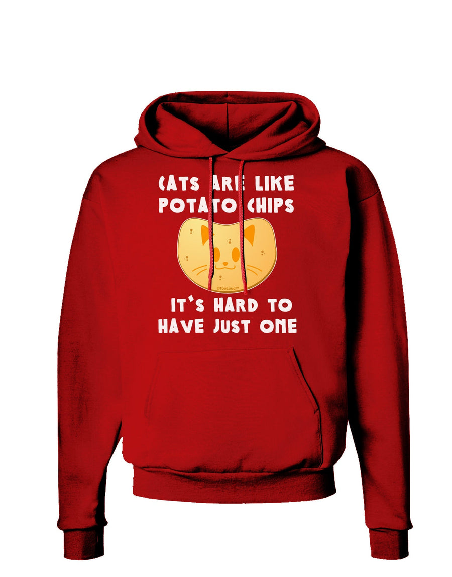 Cats Are Like Potato Chips Dark Hoodie Sweatshirt-Hoodie-TooLoud-Black-Small-Davson Sales