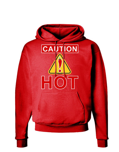 Caution Hot Chili Pepper Sign Dark Hoodie Sweatshirt-Hoodie-TooLoud-Red-Small-Davson Sales