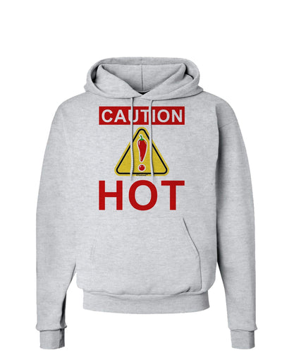 Caution Hot Chili Pepper Sign Hoodie Sweatshirt-Hoodie-TooLoud-AshGray-Small-Davson Sales