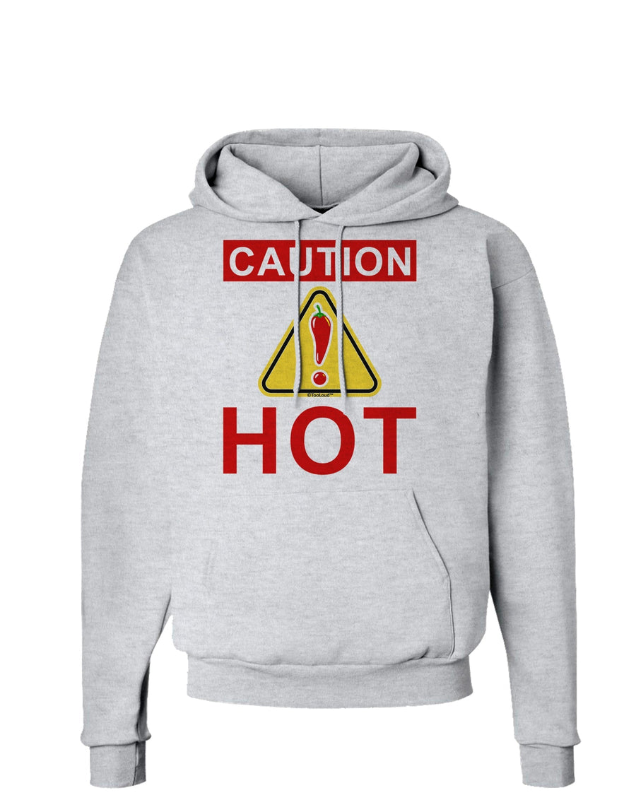 Caution Hot Chili Pepper Sign Hoodie Sweatshirt-Hoodie-TooLoud-White-Small-Davson Sales