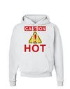 Caution Hot Chili Pepper Sign Hoodie Sweatshirt-Hoodie-TooLoud-White-Small-Davson Sales