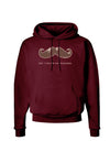 Ceci n'est pas une moustache Dark Hoodie Sweatshirt-Hoodie-TooLoud-Maroon-Small-Davson Sales