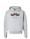 Ceci n'est pas une moustache Hoodie Sweatshirt-Hoodie-TooLoud-AshGray-Small-Davson Sales