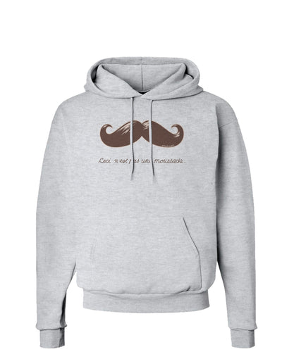 Ceci n'est pas une moustache Hoodie Sweatshirt-Hoodie-TooLoud-AshGray-Small-Davson Sales