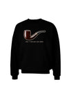 Ceci n'est pas une pipe Adult Dark Sweatshirt-Sweatshirts-TooLoud-Black-Small-Davson Sales