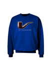 Ceci n'est pas une pipe Adult Dark Sweatshirt-Sweatshirts-TooLoud-Deep-Royal-Blue-Small-Davson Sales