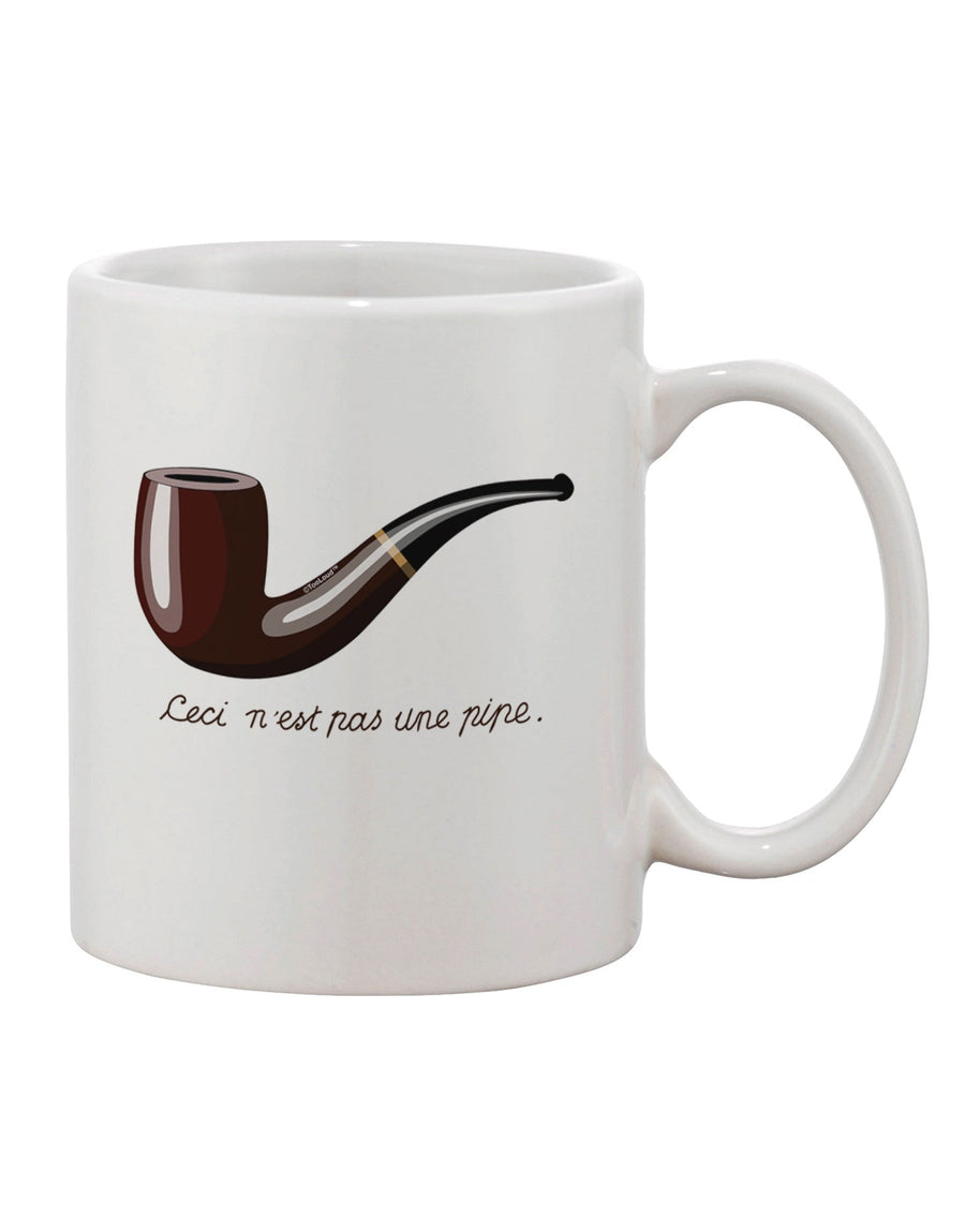 Ceci n'est pas une pipe - Exquisite 11 oz Printed Coffee Mug TooLoud-11 OZ Coffee Mug-TooLoud-White-Davson Sales