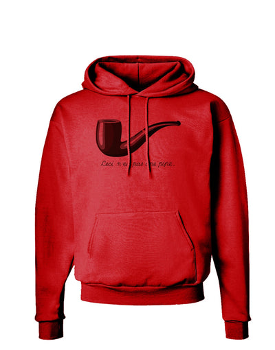 Ceci n'est pas une pipe Hoodie Sweatshirt-Hoodie-TooLoud-Red-Small-Davson Sales