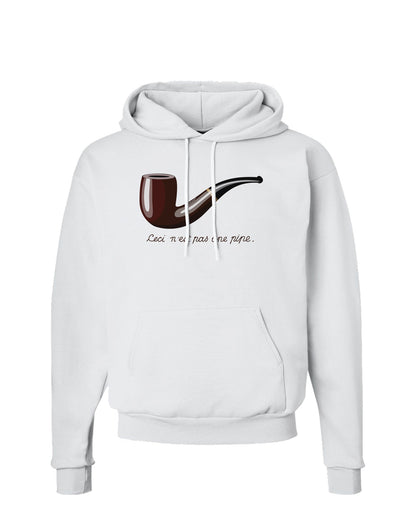 Ceci n'est pas une pipe Hoodie Sweatshirt-Hoodie-TooLoud-White-Small-Davson Sales