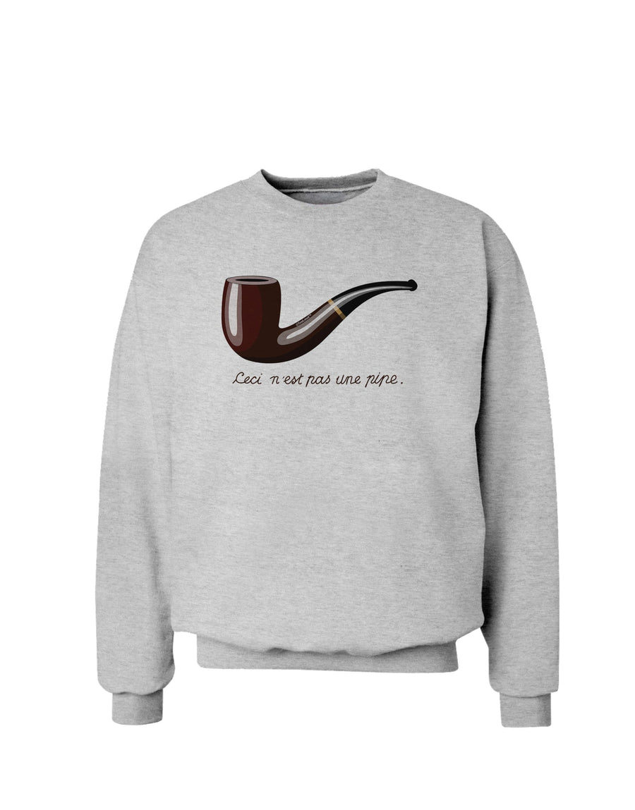 Ceci n'est pas une pipe Sweatshirt-Sweatshirts-TooLoud-White-Small-Davson Sales