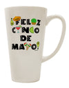 Celebrate Cinco de Mayo with Style - Fiesta Icons 16 Ounce Conical Latte Coffee Mug by TooLoud-Conical Latte Mug-TooLoud-White-Davson Sales