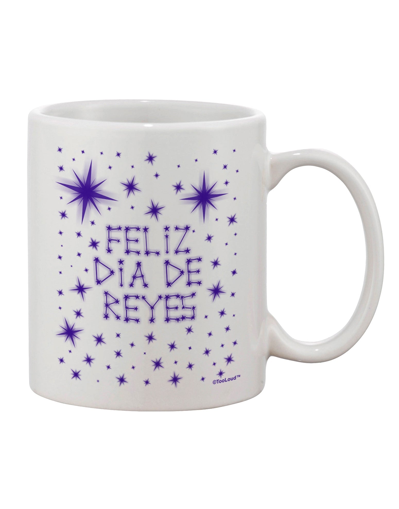 Celebrate Feliz Dia de Reyes with the Exquisite Estrellas Brillantes Printed 11 oz Coffee Mug - TooLoud-11 OZ Coffee Mug-TooLoud-White-Davson Sales