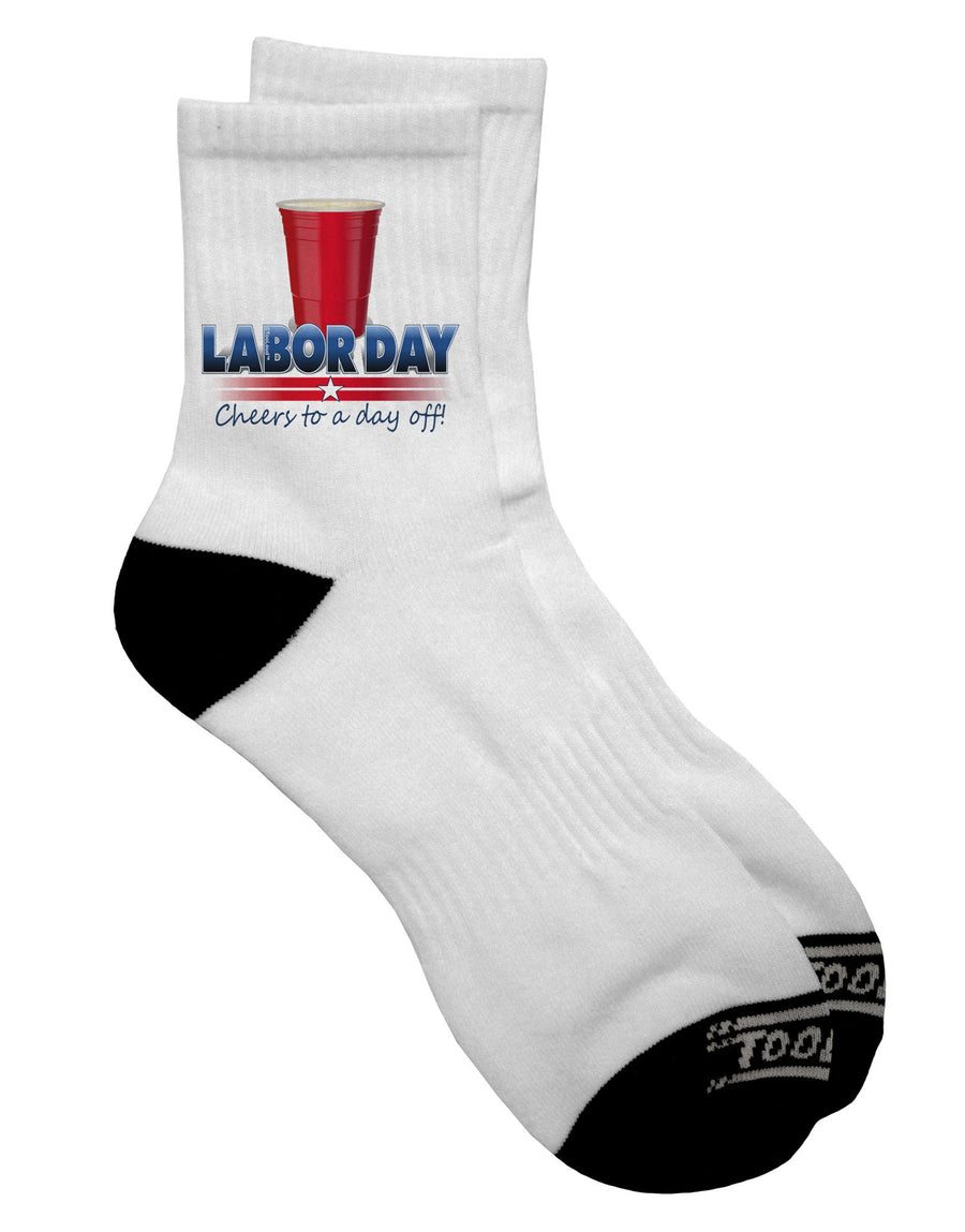 Celebrate Labor Day with Stylish Adult Short Socks - TooLoud-Socks-TooLoud-White-Ladies-4-6-Davson Sales