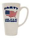 Celebrate with Style - 4th of July 16 Ounce Conical Latte Coffee Mug - TooLoud-Conical Latte Mug-TooLoud-White-Davson Sales