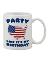 Celebrate with Style - 4th of July Themed 11 oz Coffee Mug - TooLoud-11 OZ Coffee Mug-TooLoud-White-Davson Sales