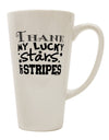 Celebrate with the Thank My Lucky Stars and Stripes 16 Ounce Conical Latte Coffee Mug - TooLoud-Conical Latte Mug-TooLoud-White-Davson Sales