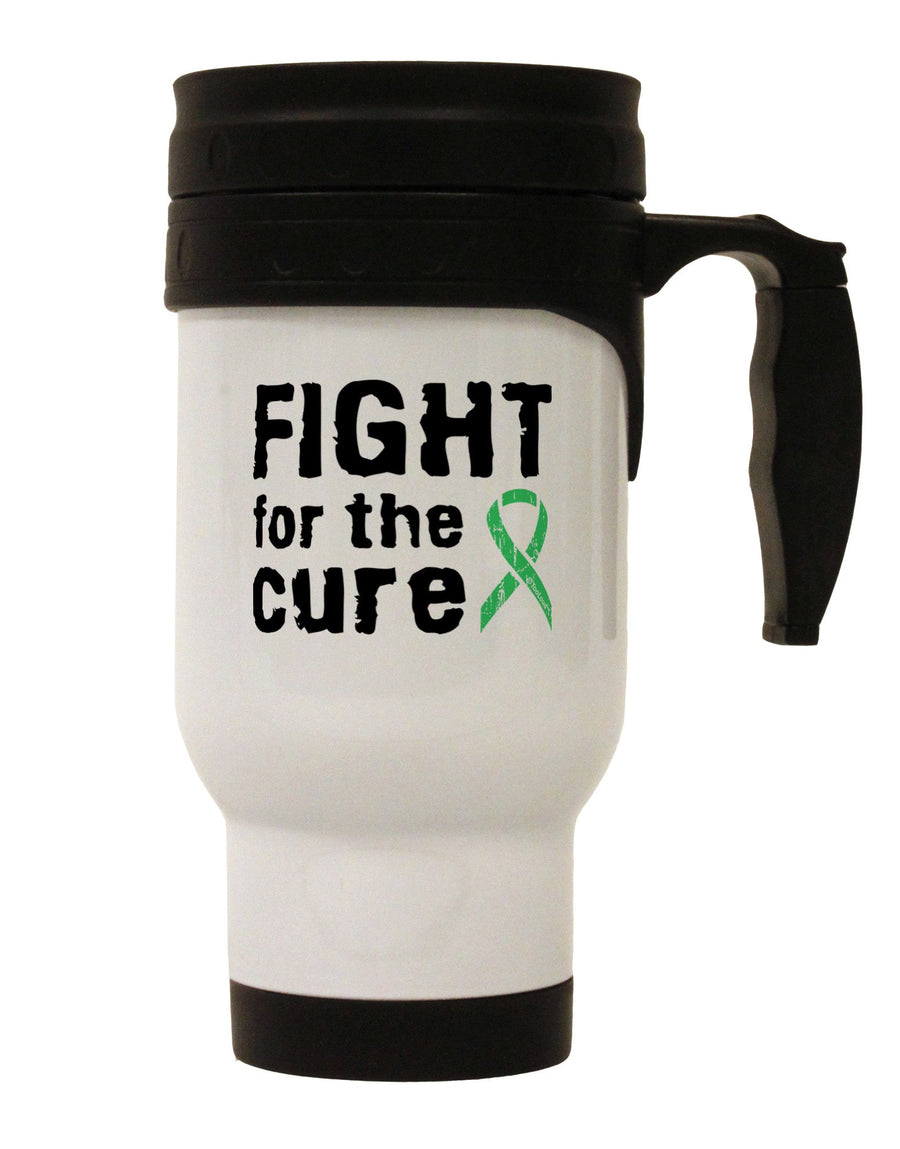 Celiac Disease Awareness - Light Green Ribbon Stainless Steel 14 OZ Travel Mug - TooLoud