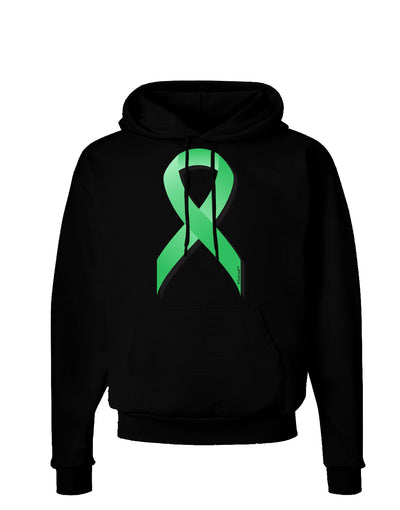 Celiac Disease Awareness Ribbon - Light Green Dark Hoodie Sweatshirt-Hoodie-TooLoud-Black-Small-Davson Sales