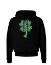 Celtic Knot 4 Leaf Clover St Patricks Dark Hoodie Sweatshirt-Hoodie-TooLoud-Black-Small-Davson Sales