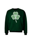 Celtic Knot Irish Shamrock Adult Dark Sweatshirt-Sweatshirts-TooLoud-Deep-Forest-Green-Small-Davson Sales