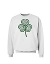 Celtic Knot Irish Shamrock Sweatshirt-Sweatshirts-TooLoud-White-Small-Davson Sales