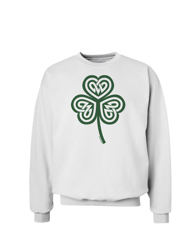 Celtic Knot Irish Shamrock Sweatshirt-Sweatshirts-TooLoud-White-Small-Davson Sales