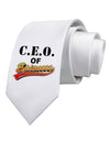 CEO Of Epicness Printed White Necktie