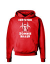 Certified Zombie Killer - Biohazard Dark Hoodie Sweatshirt by TooLoud-Hoodie-TooLoud-Red-Small-Davson Sales