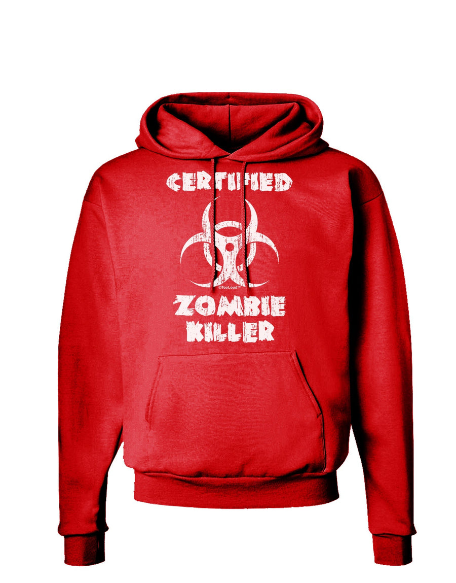 Certified Zombie Killer - Biohazard Dark Hoodie Sweatshirt by TooLoud-Hoodie-TooLoud-Black-Small-Davson Sales