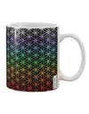 Chakra Colors Flower of Life 11 oz Coffee Mug - Expertly Crafted Drinkware TooLoud-11 OZ Coffee Mug-TooLoud-White-Davson Sales