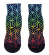 Chakra Colors Flower of Life Adult Short Socks - TooLoud-Socks-TooLoud-White-Ladies-4-6-Davson Sales