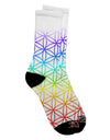 Chakra Flower of Life on White Adult Crew Socks - A Captivating All Over Print by TooLoud-Socks-TooLoud-White-Ladies-4-6-Davson Sales