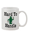 Challenging to Manage Cactus-Printed 11 oz Coffee Mug - Expertly Crafted by TooLoud-11 OZ Coffee Mug-TooLoud-White-Davson Sales