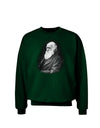 Charles Darwin Black and White Adult Dark Sweatshirt by TooLoud-Sweatshirts-TooLoud-Deep-Forest-Green-Small-Davson Sales