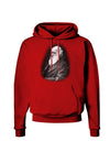 Charles Darwin Black and White Dark Hoodie Sweatshirt by TooLoud-Hoodie-TooLoud-Red-Small-Davson Sales