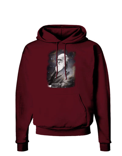 Charles Darwin In Space Dark Hoodie Sweatshirt by TooLoud-Hoodie-TooLoud-Maroon-Small-Davson Sales