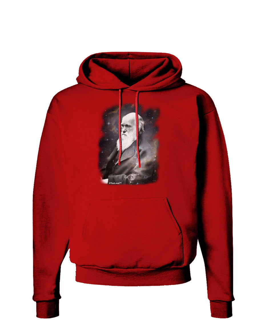 Charles Darwin In Space Dark Hoodie Sweatshirt by TooLoud-Hoodie-TooLoud-Black-Small-Davson Sales