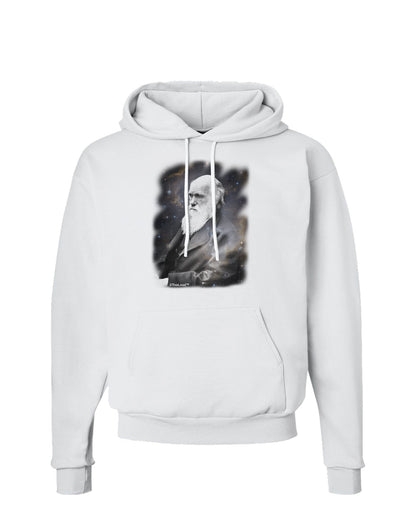 Charles Darwin In Space Hoodie Sweatshirt by TooLoud-Hoodie-TooLoud-White-Small-Davson Sales