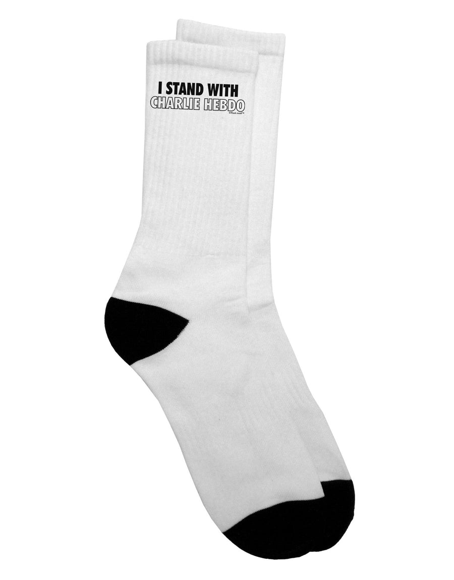 Charlie Adult Crew Socks - A Symbol of Solidarity - TooLoud-Socks-TooLoud-White-Ladies-4-6-Davson Sales