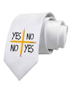 Charlie Charlie Challenge Printed White Necktie