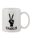 Charlie Design Printed 11 oz Coffee Mug - Expertly Crafted for Drinkware Enthusiasts by TooLoud-11 OZ Coffee Mug-TooLoud-White-Davson Sales