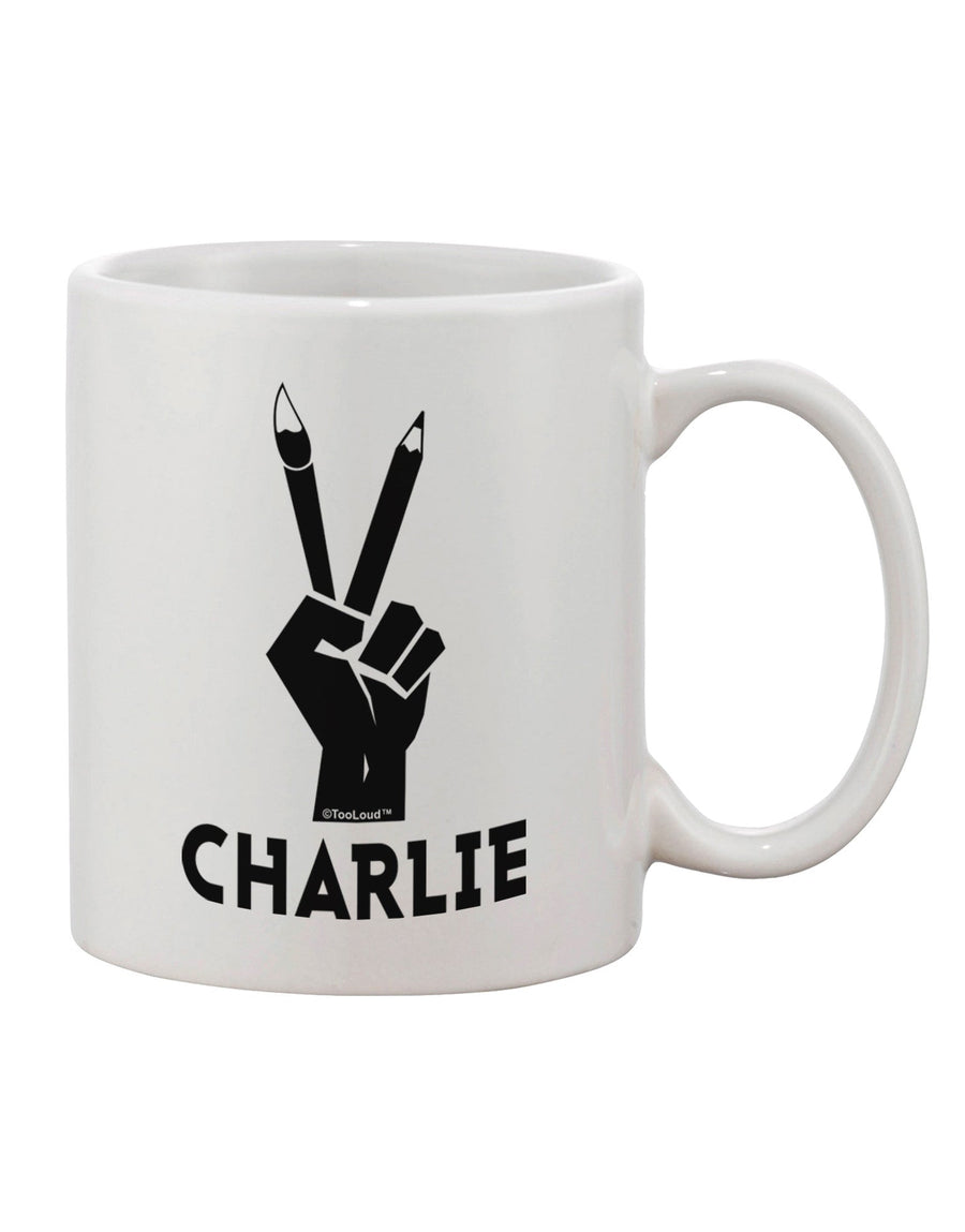 Charlie Design Printed 11 oz Coffee Mug - Expertly Crafted for Drinkware Enthusiasts by TooLoud-11 OZ Coffee Mug-TooLoud-White-Davson Sales