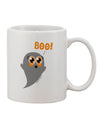 Charming Boo Ghost Design on an 11 oz Coffee Mug - TooLoud-11 OZ Coffee Mug-TooLoud-White-Davson Sales