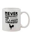 Charming Chickens: An Exquisite 11 oz Coffee Mug by TooLoud-11 OZ Coffee Mug-TooLoud-White-Davson Sales