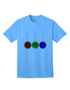 Charming Christmas Ornaments Adult T-Shirt - A Festive Ecommerce Exclusive-Mens T-shirts-TooLoud-Aquatic-Blue-Small-Davson Sales