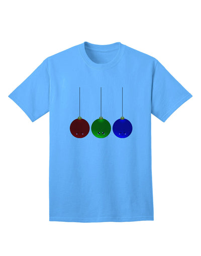 Charming Christmas Ornaments Adult T-Shirt - A Festive Ecommerce Exclusive-Mens T-shirts-TooLoud-Aquatic-Blue-Small-Davson Sales